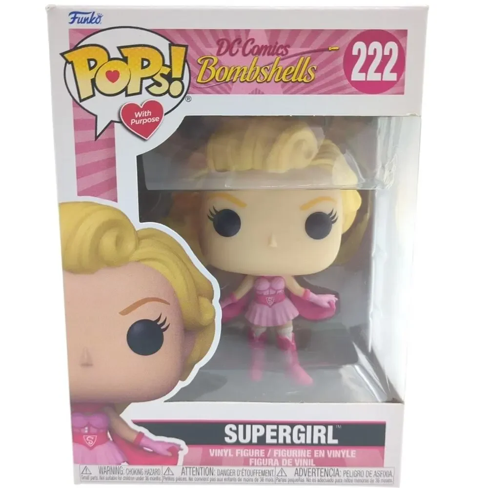 Funko Pop Supergirl DC Comics Bombshells Pop! #222 With Purpose BCRF New in Box